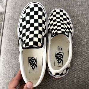 Vans checkerboard slip-on shoes